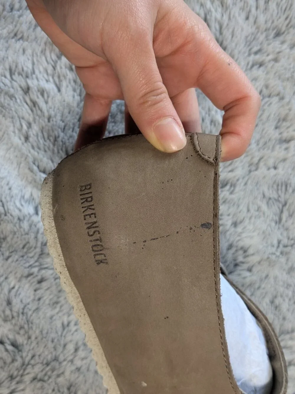 Birkenstock Tracy Mary Jane Tan Flats Sandals Nubuck Slip On Size 41 US 10